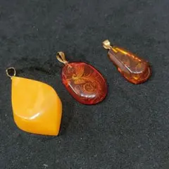 2AZ23　琥珀　蜜蠟　ペンダントトップ　K18金　3点　美品 2AZ23 琥珀 蜜蠟 ペンダントトップ K18金 3点 美品 - メルカリ