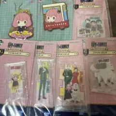 SPY×FAMILY アクリルスタンド 5個 ラバーチャーム２個セット