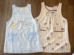 【新品】ちいかわ しまむら エプロン 保育士 2枚セット リボン 水色 ブラウンのサムネイル