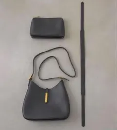 NEUNA ポーチ付き　ラウンドトートバッグ