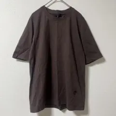 iCB 半袖Tシャツ クルーネック ブラウン ワンポイント刺繍 ユニセックス風のサムネイル