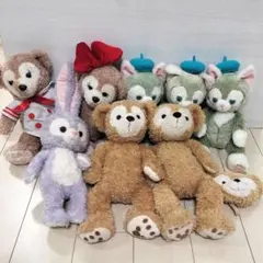 ダッフィー・シェリーメイ・ジェラトーニ・ステラ・ルー ぬいぐるみ 8体セット