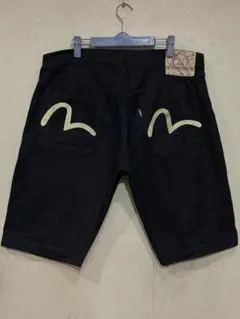 エヴィス エビスビッグカモメペイントセルビッチハーフショートパンツ 