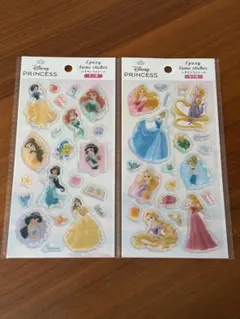 ディズニー　プリンセス エポキシシール　セリア　2枚