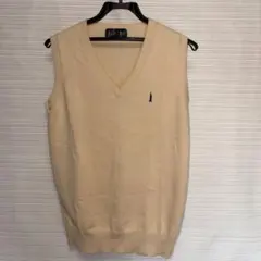EAST BOY ベージュ Vネック ニットベスト