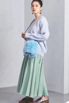 ユナイテッドアローズ フェイクスエードロングフレアスカート