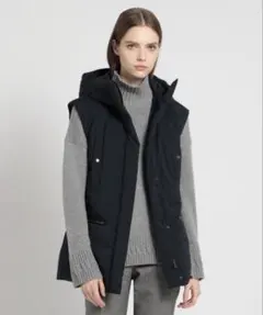 新品タグ付未使用(難あり)24AW セオリーリュクスダウンフェザーベスト38