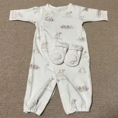 ジェラートピケ ロンパースと靴下セット ラッコ柄