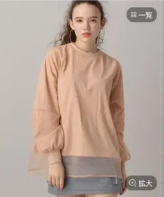 FOREVER21 チュール ドッキング プルオーバー フリーサイズのサムネイル