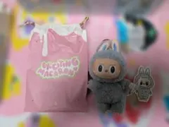 ブルー系　LABUBU Macaron　ラブブ　ポップマート　正規品　sea