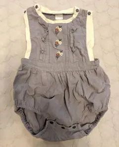 tete a tete 花柄刺繍ロンパース 70◯バースデイ