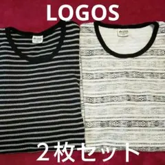 LOGOS　刺繍入りティシャツ2枚セットのサムネイル