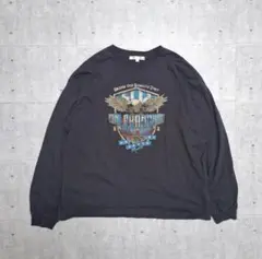 アンカースミス イーグルプリントロンT 長袖Tシャツ ビッグシルエット 黒 Lのサムネイル