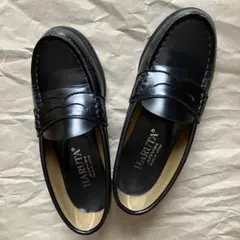 HARUTA ブラック ローファー 22cm EE