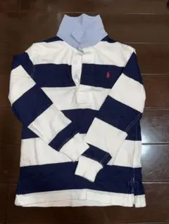 【Ralph Lauren】キッズ ボーダー ネイビー×ホワイト 〔115〕