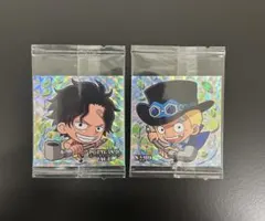 ワンピース　ウエハース　シール　4-25 4-27 サボ　エース