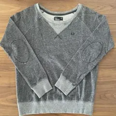 【値下げ品】　フレッドペリー グレー Vネック スウェット UK 8