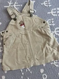 Fami & Lia ジャンバースカート 100cm ベージュ　familiar