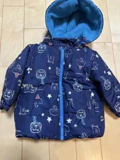 moujonjon 動物柄アウター ネイビー