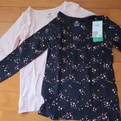 H&M 花柄長袖カットソー 135/140