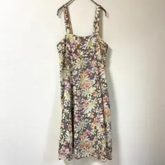 かわいい♡ 花柄　ワンピース　レディース　ノースリーブ　オシャレ