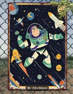 10-115 ブリキ看板　アメリカン雑貨　インテリア　ディズニー　トイストーリー