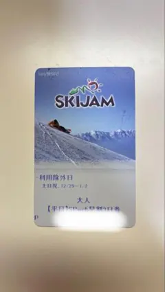 《実質2300円》SKIJAM勝山 スキー場利用券 大人 1日分 平日