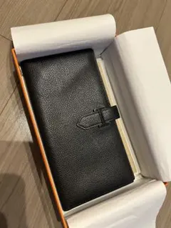 HERMES 二つ折り財布 ブラック【値下げ中】のサムネイル