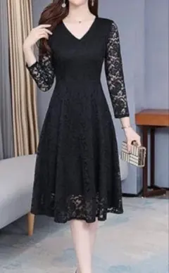 ブラックレースAラインドレス