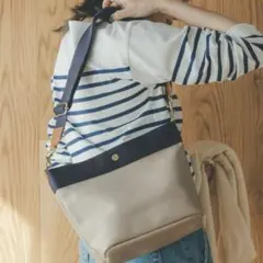 【美品】TOPKAPI 撥水　リプル ナイロンポーチ付き ショルダーバッグ