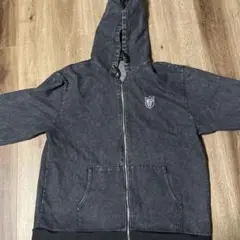 CHIP CLIP ダークグレー フード付きパーカー LL