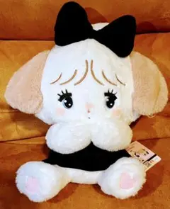 [新品] mikko スフレ ブラックリボンBIGぬいぐるみ