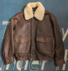 vintage real leather jacket g1 a2 本革のサムネイル