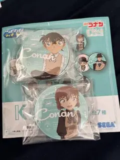 コナン　ラッキーくじ　缶バッチ　灰原哀　江戸川コナン