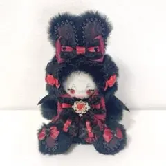 ぬい服 着ぐるみ にじぱぺっと おすわり うさぎ 赤 ぬい服 着ぐるみ おすわり にじぱぺっと ミルクうさぎ おすわり