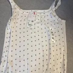 ユニクロ ポインテール タンクトップ さくらんぼ M