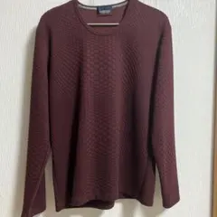 NICOLE CLUB FOR MEN バーガンディニット 46