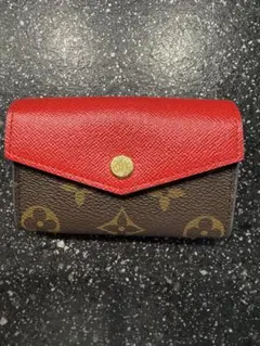 Louis Vuitton カードケース ブラウン/レッド