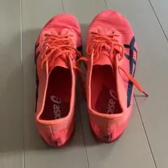 asics スパイクシューズ オレンジ26cm中長距離用