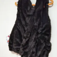 早い者勝ち！ザラベーシック茶色フェイクファーベスト