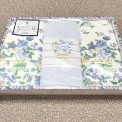 SONGEUR ソンジュール フェイスタオル 3枚セット 花柄デザイン 日本製