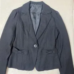 ブラックリボンディテールジャケット