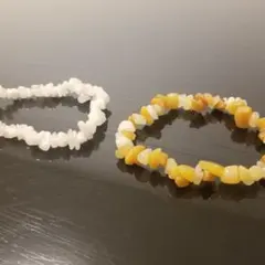 マザーオブパール×イエローオニキス天然石パワーストーン2セット