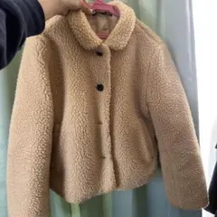 Heather ベージュ フリースジャケット サイズF