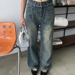 shaggie デニムパンツ ワイドシルエットのサムネイル
