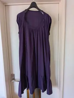 sunaokuwahara ノースリーブワンピース 紫