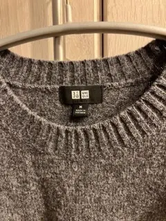 UNIQLO グレー M クルーネックセーター