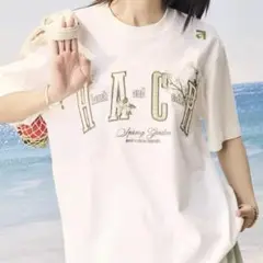 【タグ付き新品】HARSH AND CRUEL フラワーパッチロゴTシャツ 半袖