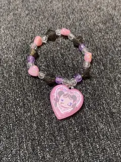 キミとアイドルプリキュア　カラフルビーズハートブレスレット　メロロン