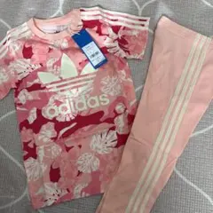 adidas 花柄 Tシャツ レギンス セット 90